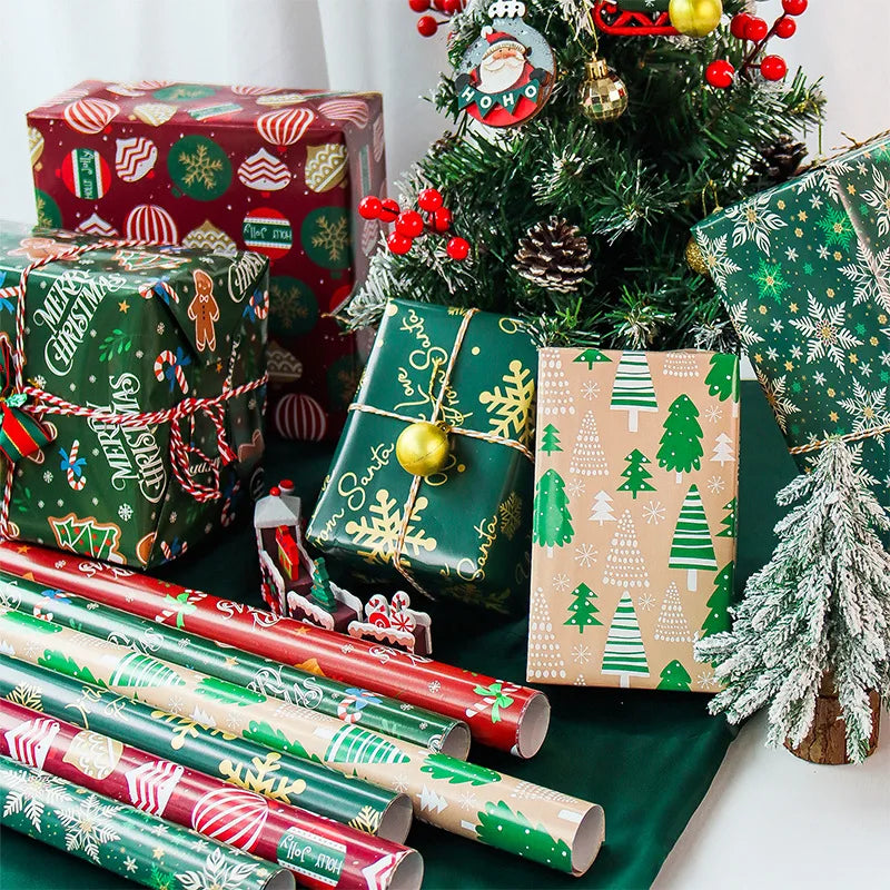 6pcs Holiday Gift Wrap Paper – 50x70cm