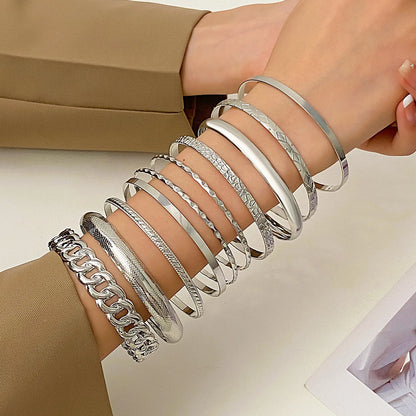 Twist bangles gold , silver color bracelets