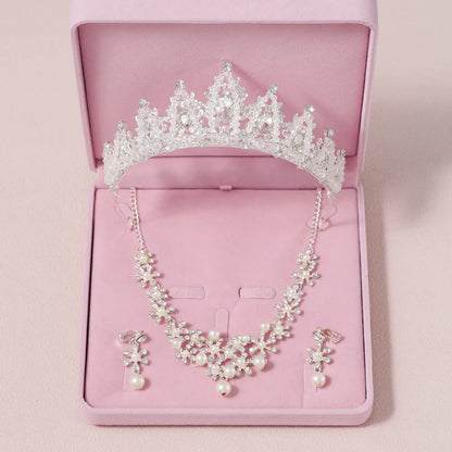 Zitania bridal  pink-colour lady crown