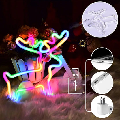 1pc Christmas Neon Light Decor