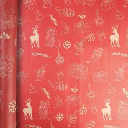 20/1PCS Christmas Kraft Paper Roll