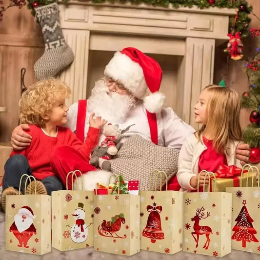 Santa Kraft Gift Packaging Bags