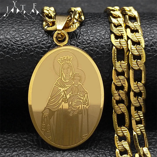 Virgin Mary Pendant for gold plated