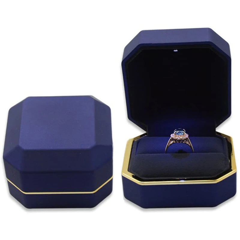 Luxury LED jewelry ring box 1 Pcs
