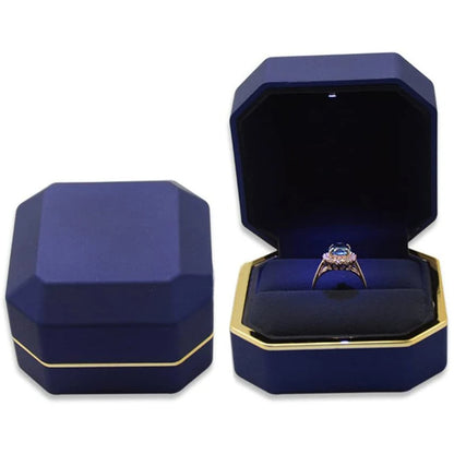 Luxury LED jewelry ring box 1 Pcs