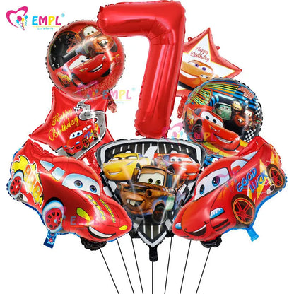 McQueen Foil Balloons Set 8 Pcs
