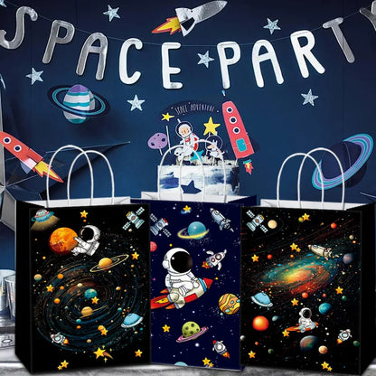 Outer Space with handle bags 6/12/24pcs