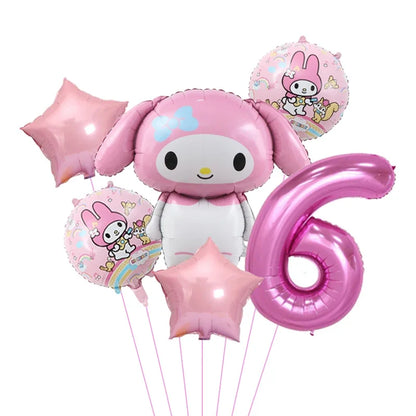 Sanrio Balloon 32 inch   6pcs