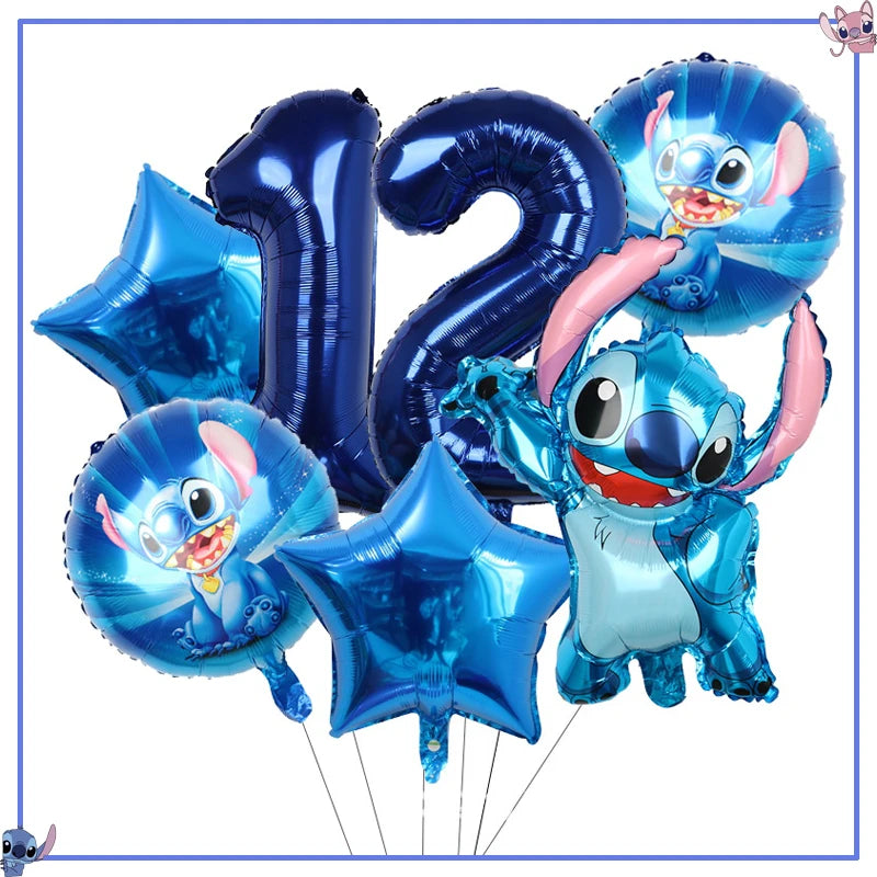 Disney Stitch Birthday Party Decoration Supplies New Lilo Stitch Balloon Baby Shower Aloha Paper Cups Plates Napkins Tablecloth