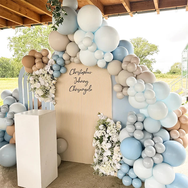 Light blue balloons arch kit