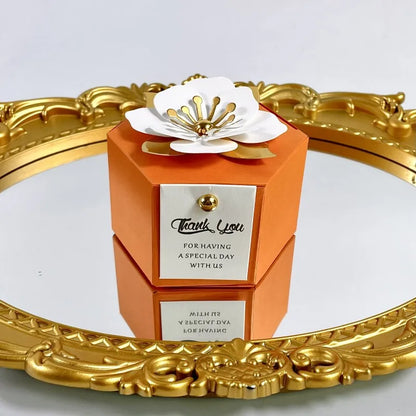 Creative flower hexagonal gift box 20/50pcs