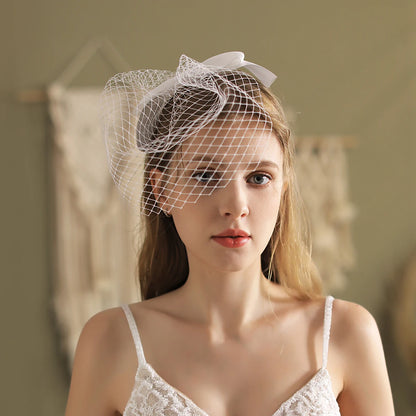 Short White Bridal Veils