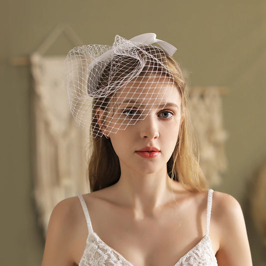 Short White Bridal Veils