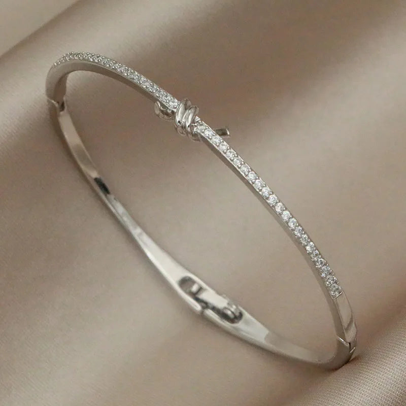Sabina zircon & crystal bangles & bracele