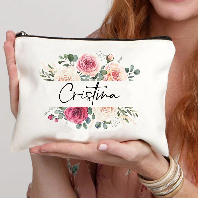 Custom  name cosmetic bag