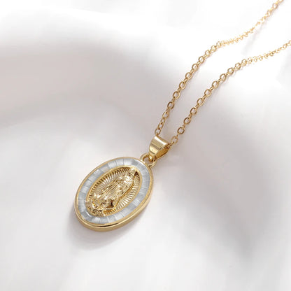 Catholic virgin Mary pendant necklace