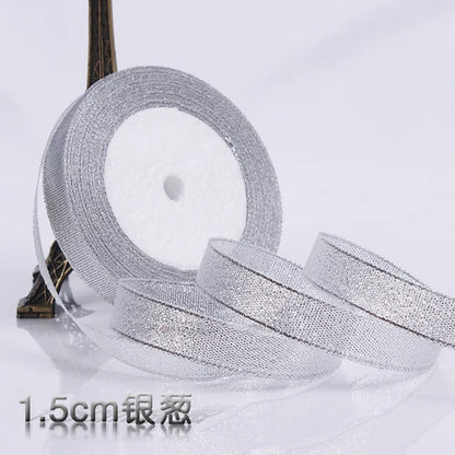Glitter Satin Ribbon Crafts Organza Ribbons 22meters