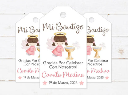 Custom tags Baptism Holly Communion, 100 pieces