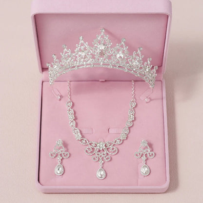 Zitania bridal  pink-colour lady crown