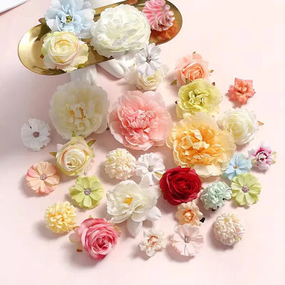 Mixed Rose silk fake flowers for decoration
