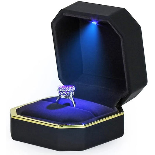 Luxury LED jewelry ring box 1 Pcs