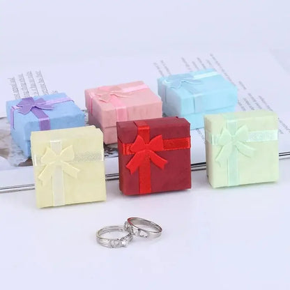 12pcs Jewelry packaging box Multi-color 4*4*3CM