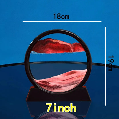 3D Quicksand hourglass moving art picture