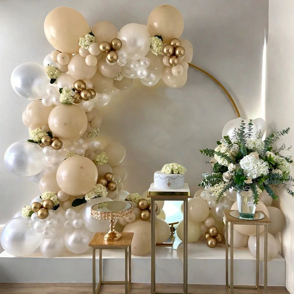 Platinum balloon arch set