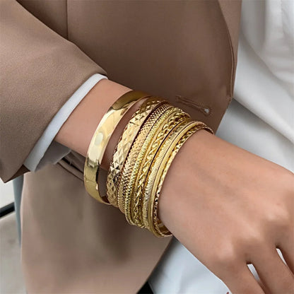 Twist bangles gold , silver color bracelets