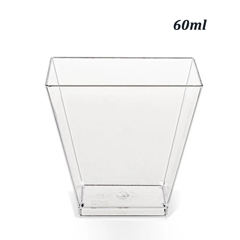 Disposable plastic dessert cup 60/100ml