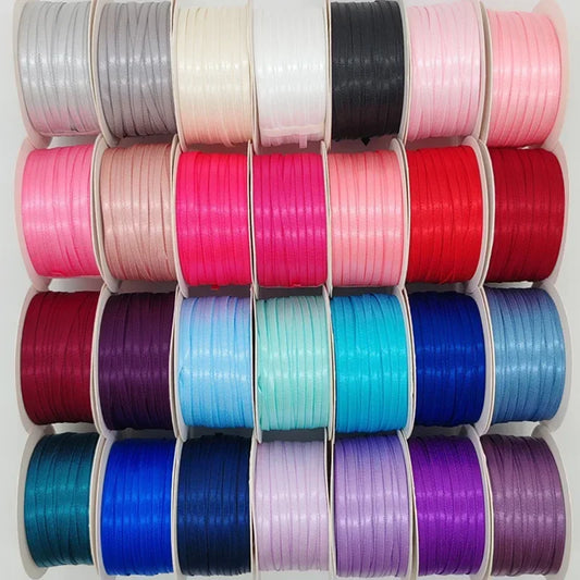 Satin ribbon 100% polyester (45M) 3mm