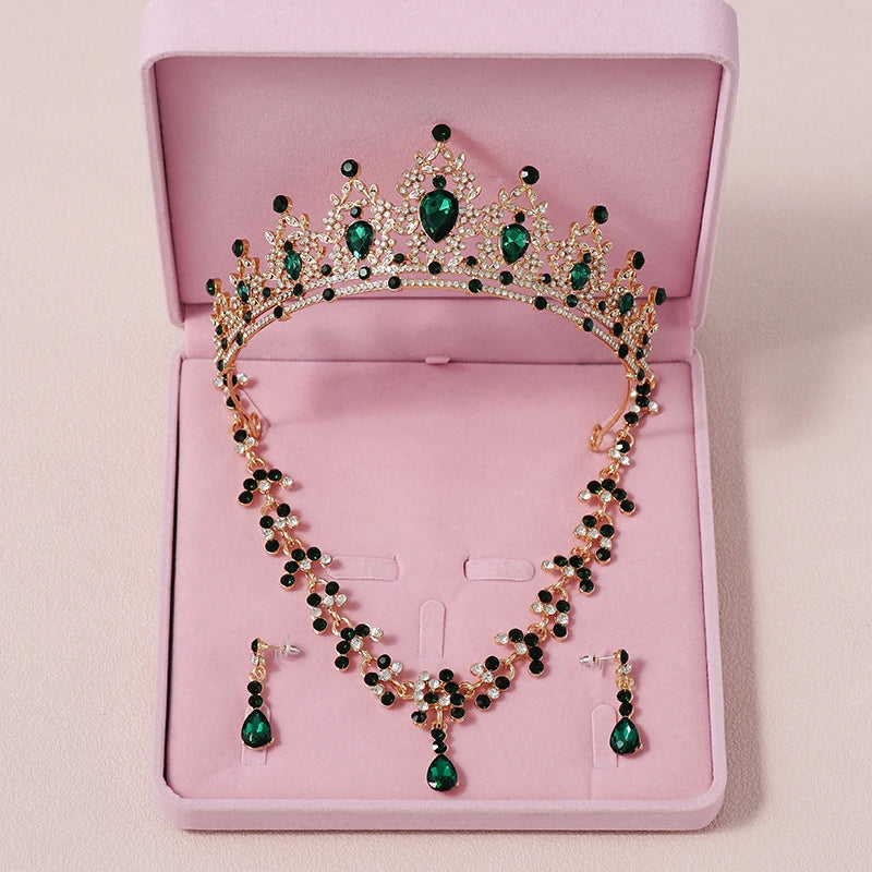 Zitania bridal  pink-colour lady crown