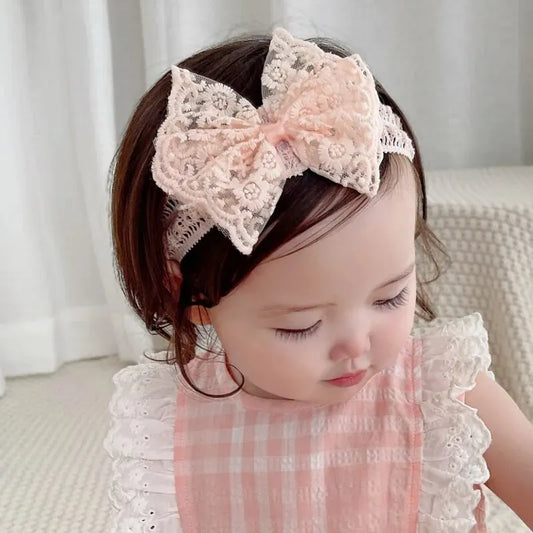 Lace bow baby headbands