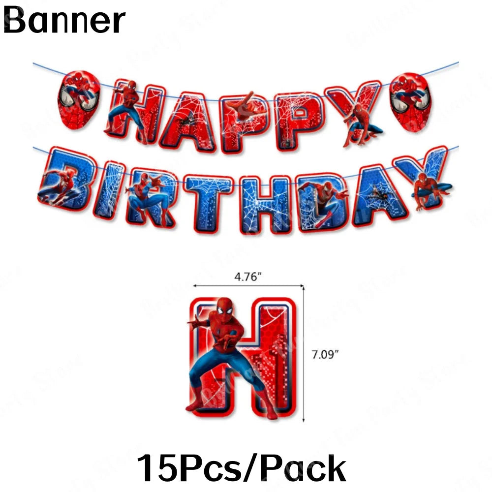 Spiderman theme decorations