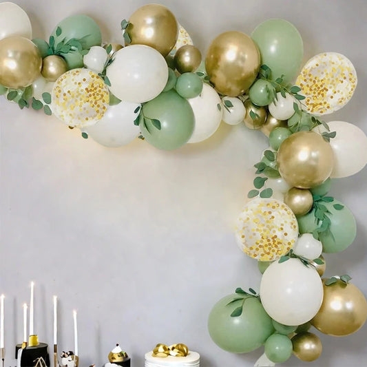 Retro Olive Green Balloons