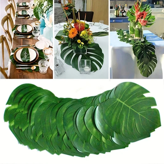 Hawaii Palm Leaf back theme 
Mat 10pcs