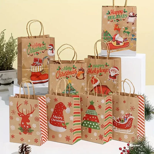 Christmas Gift & Treat Bags – 8/12pcs