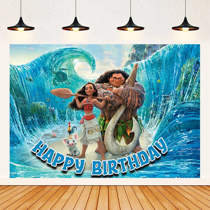 Moana theme background decoration