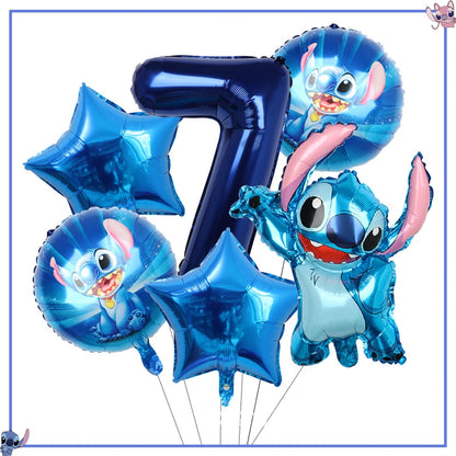 Disney Stitch Birthday Party Decoration Supplies New Lilo Stitch Balloon Baby Shower Aloha Paper Cups Plates Napkins Tablecloth
