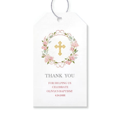 Custom name tag Baptism or Confirmation 50pcs
