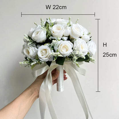 Bouquet silk roses
