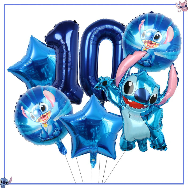 Disney Stitch Birthday Party Decoration Supplies New Lilo Stitch Balloon Baby Shower Aloha Paper Cups Plates Napkins Tablecloth