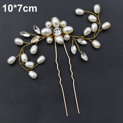 Elegant Pearl Crystal Hairpin 20pcs