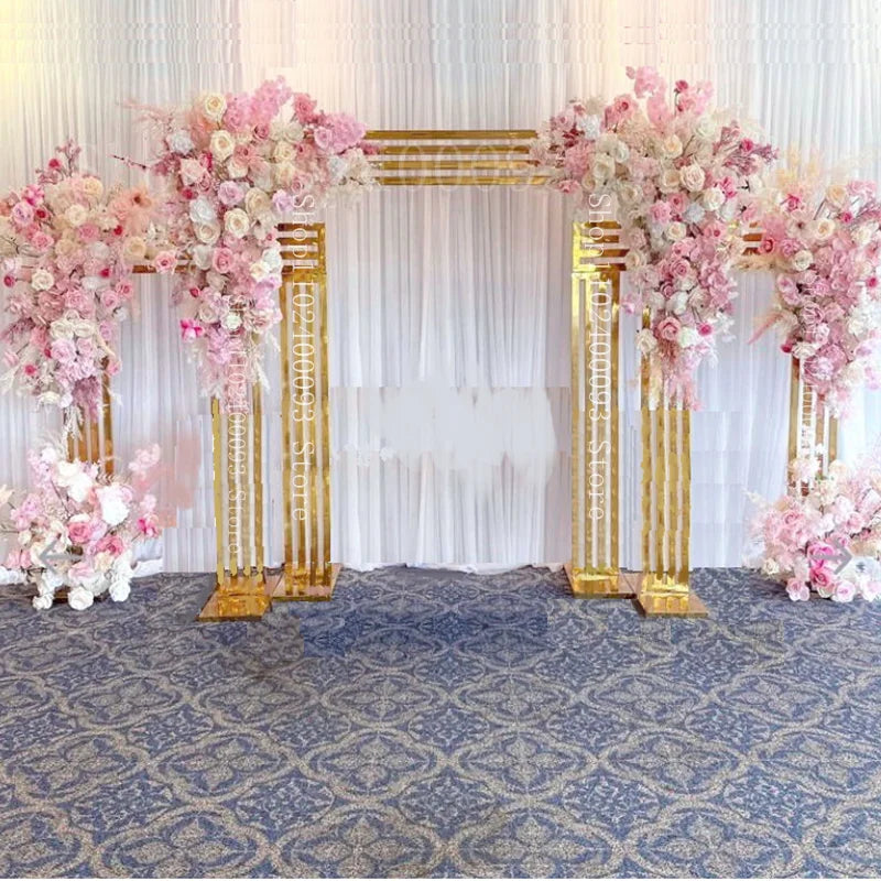 Gold Square arch - stand