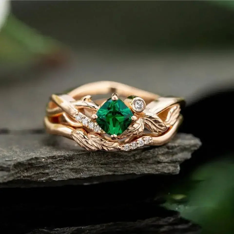 Zaitina green Zirconia crystal ring