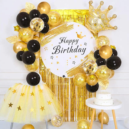 Metallic Gold Pearl White Latex Balloons  30Pcs 12 Inch