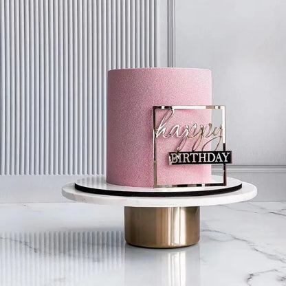 Rose,Gold simple style cake,dessert Decoration