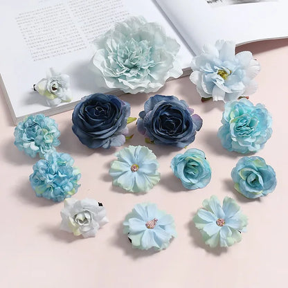 Mixed Rose silk fake flowers for decoration