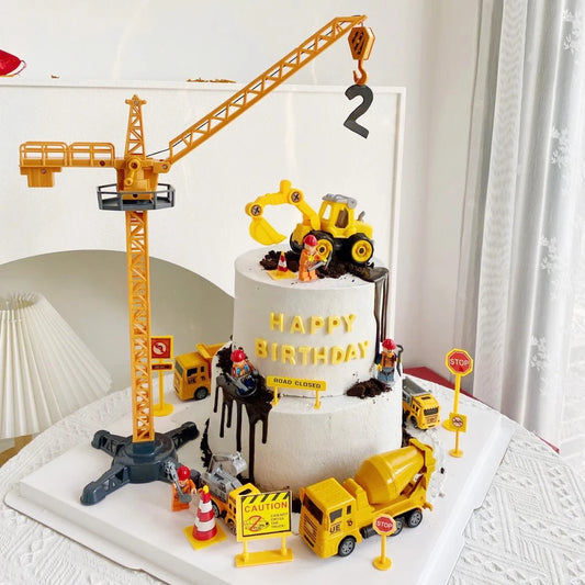 Engineering-vehicles for cake decoration