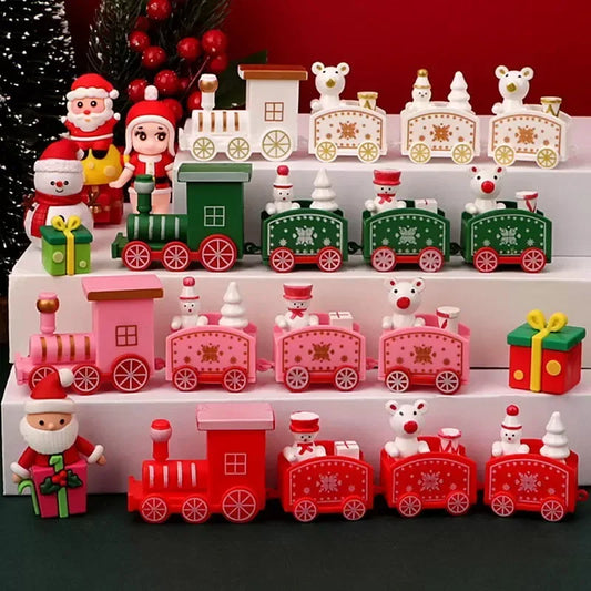 Festive Christmas Train Decoration